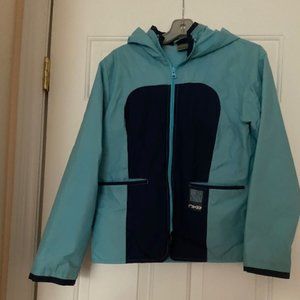 Nike Girl's Windbreaker with water repelent fabric Hood xz XL Sleeves